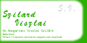 szilard viszlai business card