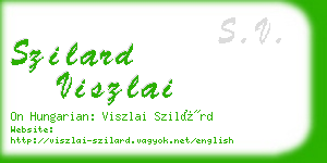 szilard viszlai business card